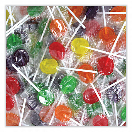 Lick Stix Suckers, Randomly Assorted Flavors, 5 lb Bag (00654)