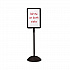 WriteWay Two-Sided Dry Erase Standing Message Sign, White 14.25