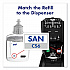 CS6 Hand Sanitizer Dispenser, 1,200 mL, 5.79 x 3.93 x 15.64, White (652001)