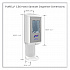 CS6 Hand Sanitizer Dispenser, 1,200 mL, 5.79 x 3.93 x 15.64, White (652001)