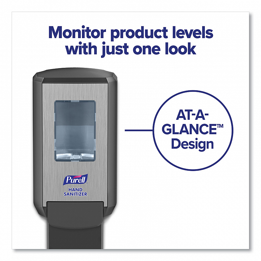 CS4 Hand Sanitizer Dispenser, 1,200 mL, 4.88 x 8.19 x 11.38, Graphite (512401)