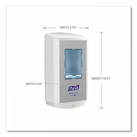 CS6 Soap Touch-Free Dispenser, 1,200 mL, 4.88 x 8.8 x 11.38, White (653001)