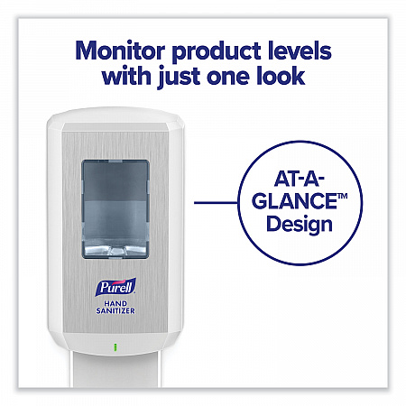 CS6 Hand Sanitizer Dispenser, 1,200 mL, 5.79 x 3.93 x 15.64, White (652001)