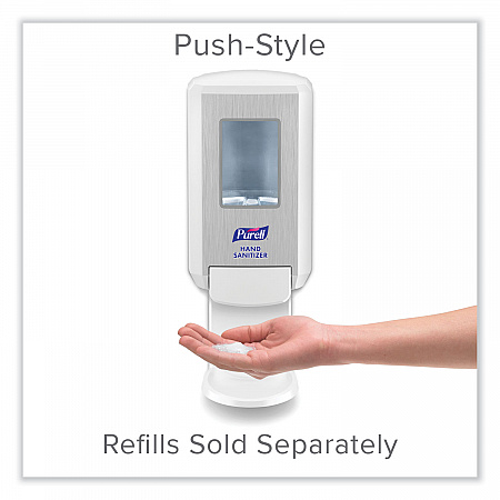 CS4 Hand Sanitizer Dispenser, 1,200 mL, 6.12 x 4.48 x 10.81, White (512101)