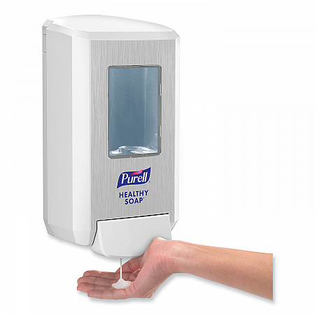 CS4 Soap Push-Style Dispenser, 1,250 mL, 4.88 x 8.8 x 11.38, White (513001)