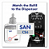 CS6 Hand Sanitizer Dispenser, 1,200 mL, 5.79 x 3.93 x 15.64, Graphite (652401)