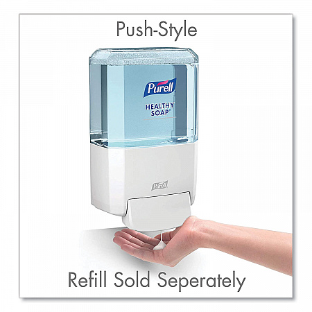 ES4 Soap Push-Style Dispenser, 1,200 mL, 4.88 x 8.8 x 11.38, White (503001)