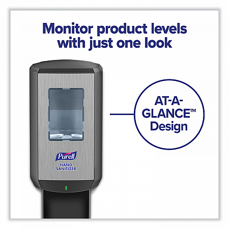 CS6 Hand Sanitizer Dispenser, 1,200 mL, 5.79 x 3.93 x 15.64, Graphite (652401)
