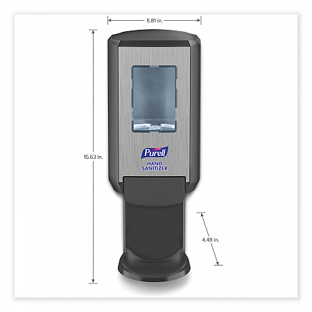 CS4 Hand Sanitizer Dispenser, 1,200 mL, 4.88 x 8.19 x 11.38, Graphite (512401)