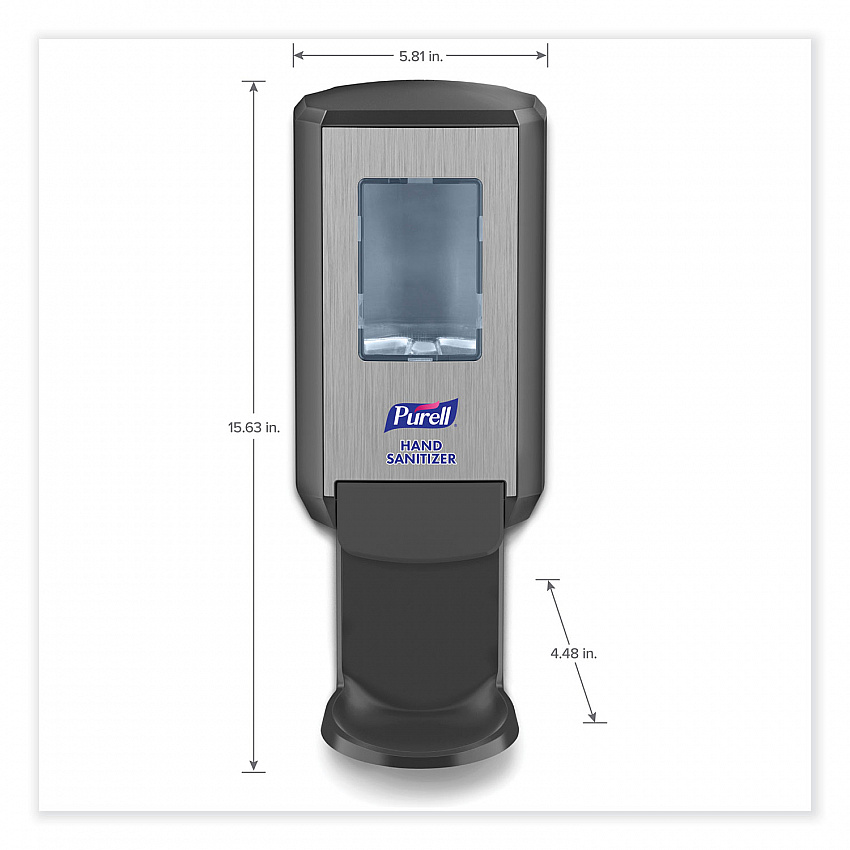 CS4 Hand Sanitizer Dispenser, 1,200 mL, 4.88 x 8.19 x 11.38, Graphite (512401)