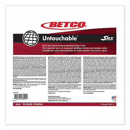 Untouchable Floor Finish with SRT, 5 gal Bag-in-Box (606B500)