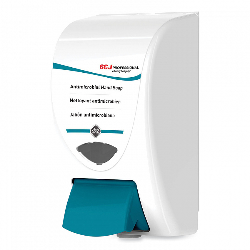 Cleanse AntiBac Dispenser, 2 L, 6.3 x 5.4 x 11.3, White/Aqua, 8/Carton (ANT2LDP)