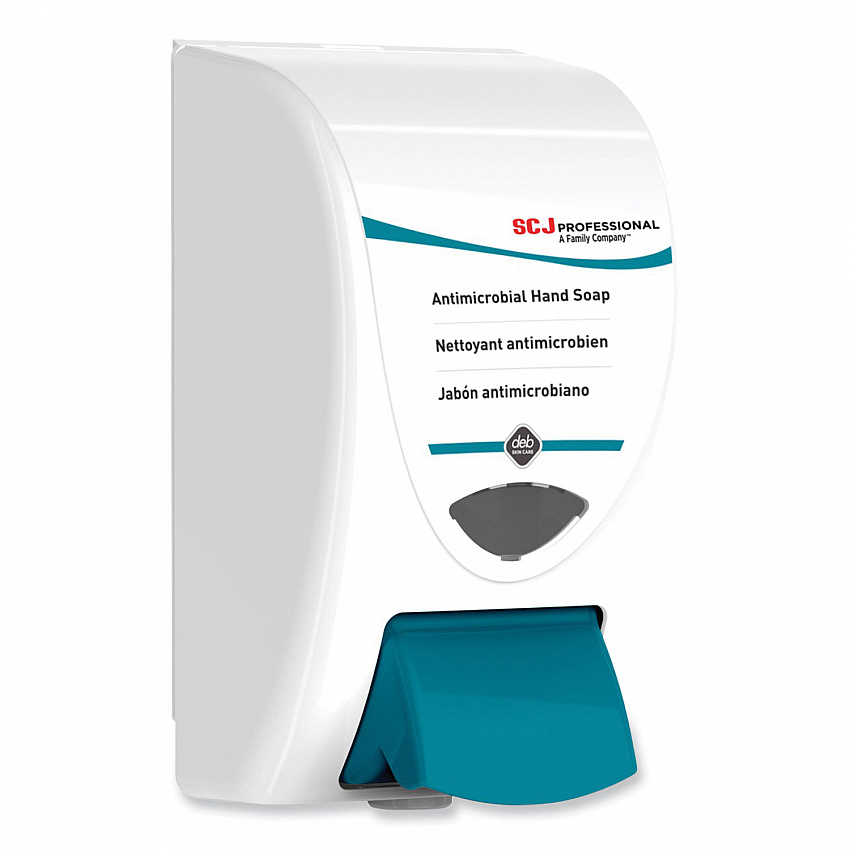 Cleanse AntiBac Dispenser, 2 L, 6.3 x 5.4 x 11.3, White/Aqua, 8/Carton (ANT2LDP)