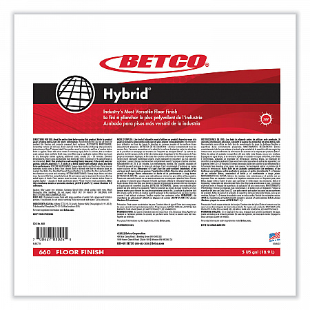 Hybrid Floor Finish, 5 gal Bag-in-Box (660B500)