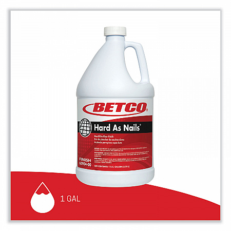 Hard As Nails Floor Finish, 1 gal Bottle, 4/Carton (6590400)