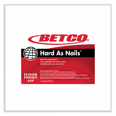 Hard As Nails Floor Finish, 1 gal Bottle, 4/Carton (6590400)