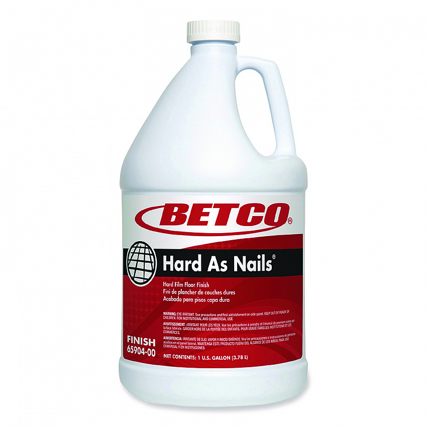 Hard As Nails Floor Finish, 1 gal Bottle, 4/Carton (6590400)