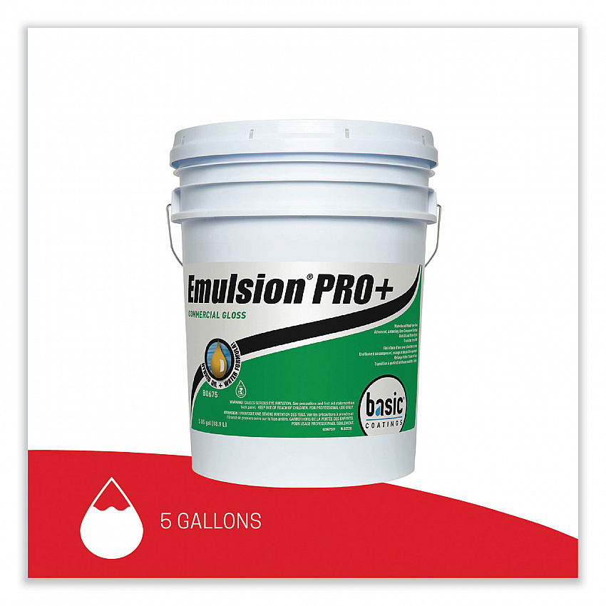 Emulsion Pro+ Floor Finish and Sealer, 5 gal Pail (B06750512)