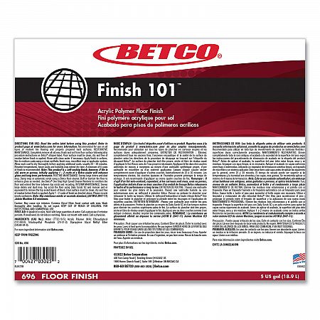Finish 101 Floor Finish,  5 gal Bag-in-Box (696B500)