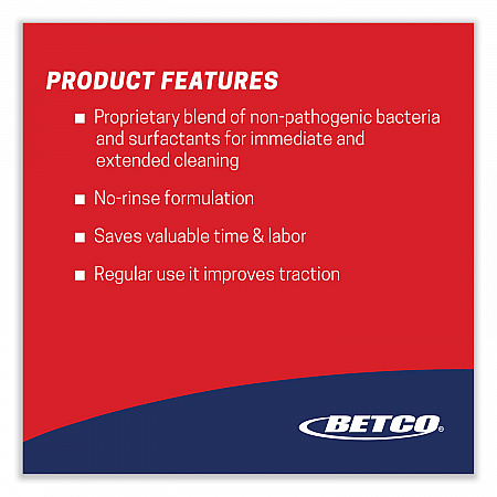 BioActive Solutions No-Rinse Floor Cleaner, Rain Fresh Scent, 1 gal Bottle, 4/Carton (2580400)