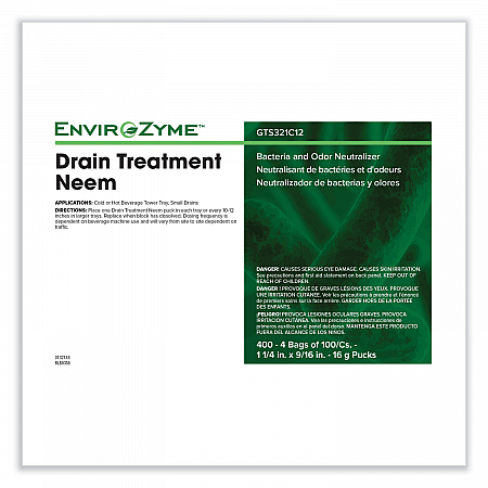 FOG Puck Small Drain Treatment Neem, 8 oz, 400/Carton (Z321C1200)