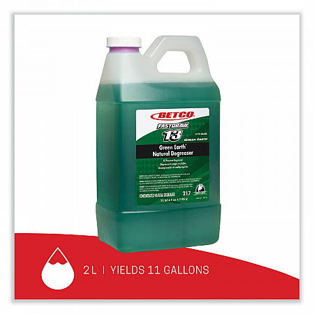 Green Earth Natural FastDraw Degreaser, 2 L Bottle, 4/Carton (2174700)