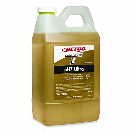 pH7 Ultra Neutral FastDraw Cleaner, Lemon Scent, 2 L Bottle, 4/Carton (1784700)