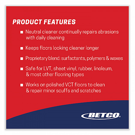Reinforce Floor Cleaner and Protectant, Lemon Scent, 1 gal Bottle, 4/Carton (16830400)