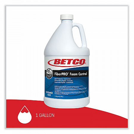 FiberPro Foam Control Liquid Defoamer, 1 gal Bottle, 4/Carton (4030400)