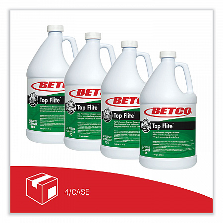 Top Flite All-Purpose Cleaner, Mint Scent, 1 gal Bottle, 4/Carton (1500400)
