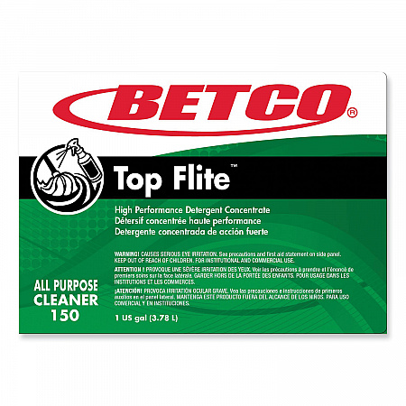 Top Flite All-Purpose Cleaner, Mint Scent, 1 gal Bottle, 4/Carton (1500400)