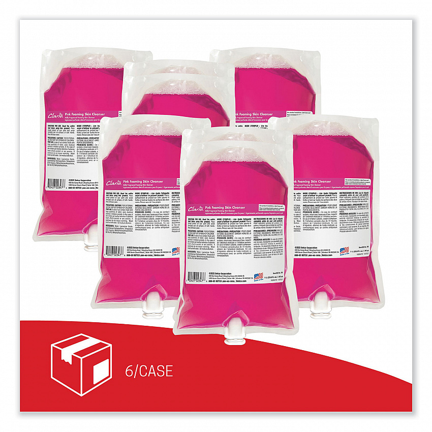 Pink Foaming Skin Cleanser Refill, Fresh Scent, 1,000 mL, 6/Carton (7502900)
