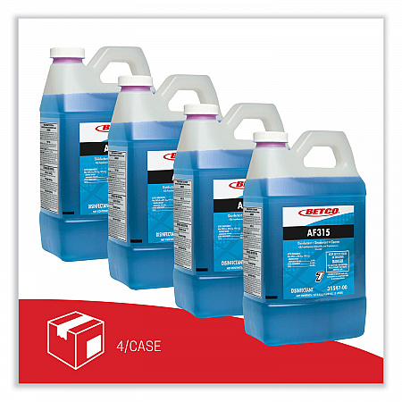 AF315 FastDraw Disinfectant Cleaner, Citrus Floral Scent, 2 L Bottle, 4/Carton (3154700)