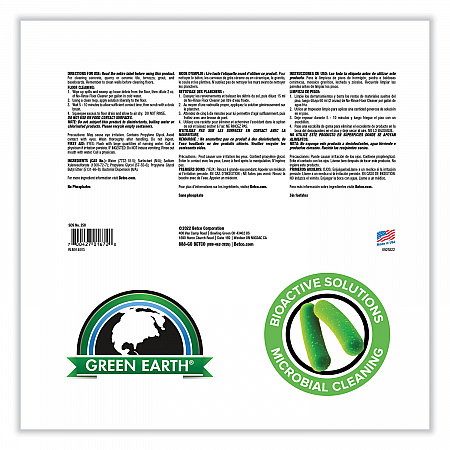 BioActive Solutions No-Rinse Floor Cleaner, Rain Fresh Scent, 1 gal Bottle, 4/Carton (2580400)