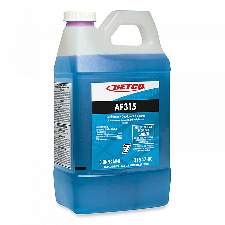 AF315 FastDraw Disinfectant Cleaner, Citrus Floral Scent, 2 L Bottle, 4/Carton (3154700)