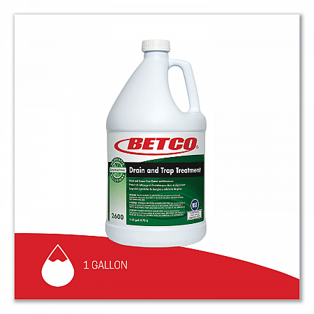 BioActive Solutions Drain and Trap Treatment, 1 gal Bottle, 4/Carton (26000400)