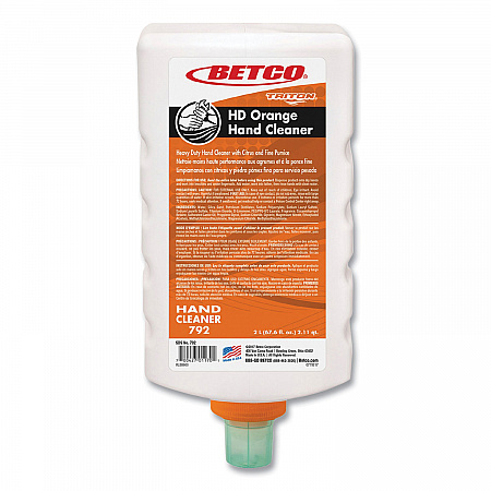 HD Orange Hand Cleaner Refill for Triton Dispensers, Citrus Zest Scent, 2 L, 6/Carton (7926200)
