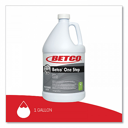 One Step Floor Restorer, 1 gal Bottle, 4/Carton (6180400)