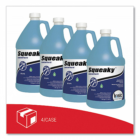 Squeaky Concentrate Floor Cleaner, 1 gal Bottle, 4/Carton (B06950412)