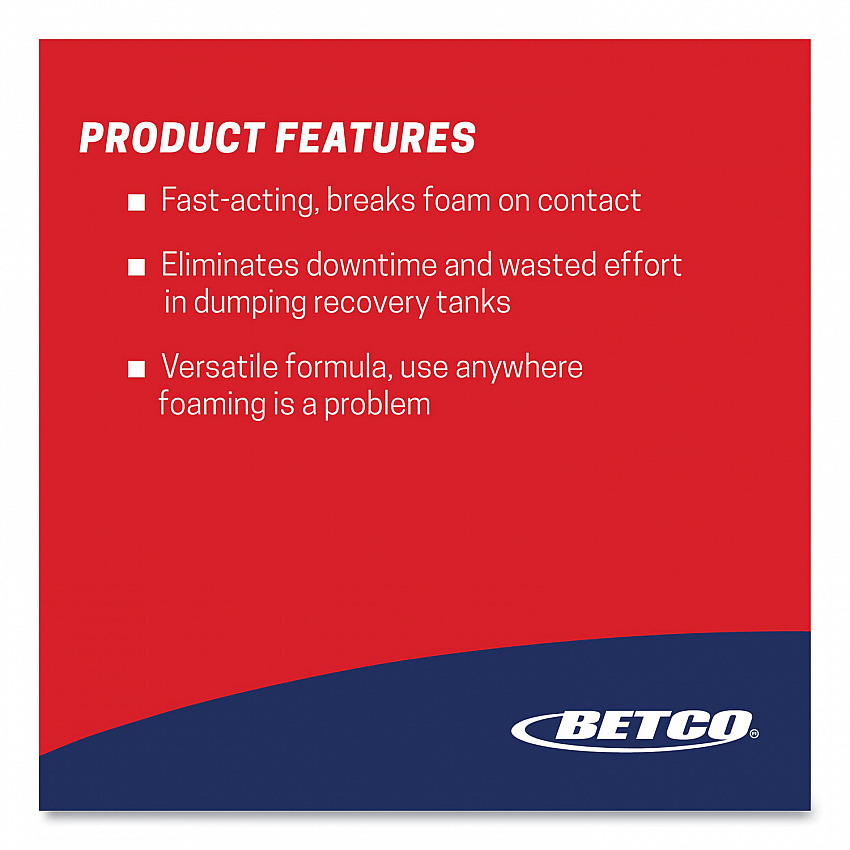 FiberPro Foam Control Liquid Defoamer, 1 gal Bottle, 4/Carton (4030400)
