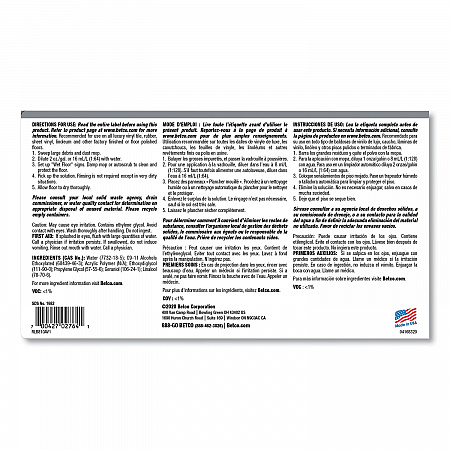 Reinforce Floor Cleaner and Protectant, Lemon Scent, 1 gal Bottle, 4/Carton (16830400)