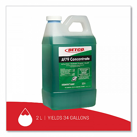 AF79 Acid-Free FastDraw Bathroom Cleaner Concentrate, Ocean Breeze Scent, 2 L Bottle, 4/Carton (3314700)