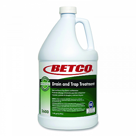 BioActive Solutions Drain and Trap Treatment, 1 gal Bottle, 4/Carton (26000400)