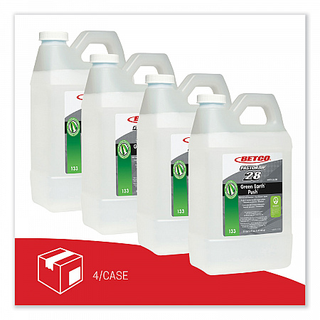 PUSH FastDraw All Purpose Cleaner and Odor Eliminator, New Green Scent, 2 L Bottle, 4/Carton (1334700)