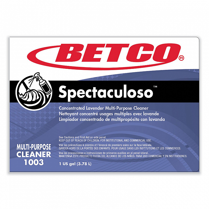 Spectaculoso Multipurpose Cleaner, Lavender Scent, 1 gal Bottle, 4/Carton (10030400)