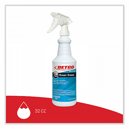 BestScent Ocean Breeze RTU Deodorizer, Ocean Breeze Scent, 32 oz Spray Bottle, 12/Carton (2351200)