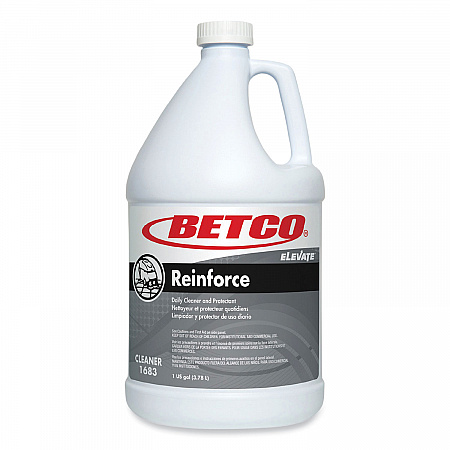 Reinforce Floor Cleaner and Protectant, Lemon Scent, 1 gal Bottle, 4/Carton (16830400)