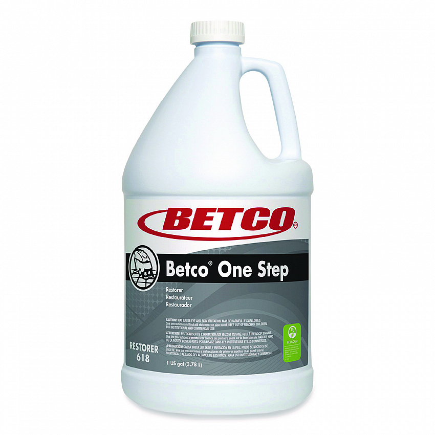 One Step Floor Restorer, 1 gal Bottle, 4/Carton (6180400)