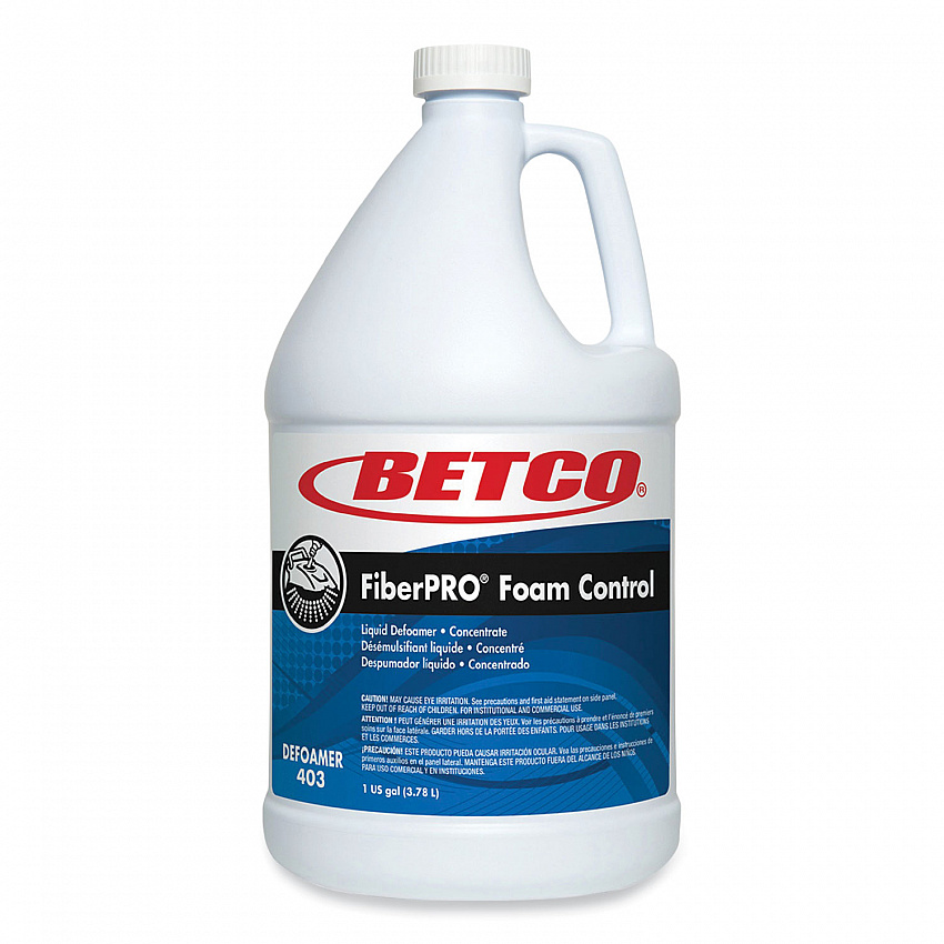 FiberPro Foam Control Liquid Defoamer, 1 gal Bottle, 4/Carton (4030400)