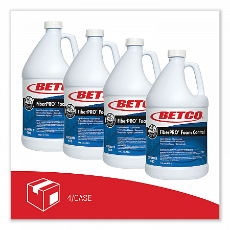 FiberPro Foam Control Liquid Defoamer, 1 gal Bottle, 4/Carton (4030400)